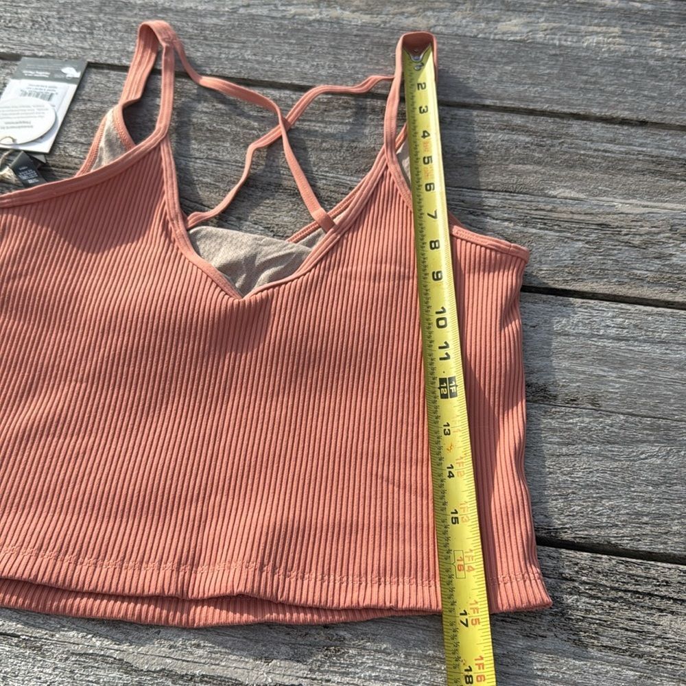 VUORI Rib Crop Tank Light Cinnamon size Medium NWT - Picture 6 of 8